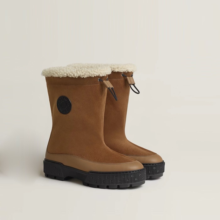 エルメスユニセックスジャーニーアンケルブーツs3172