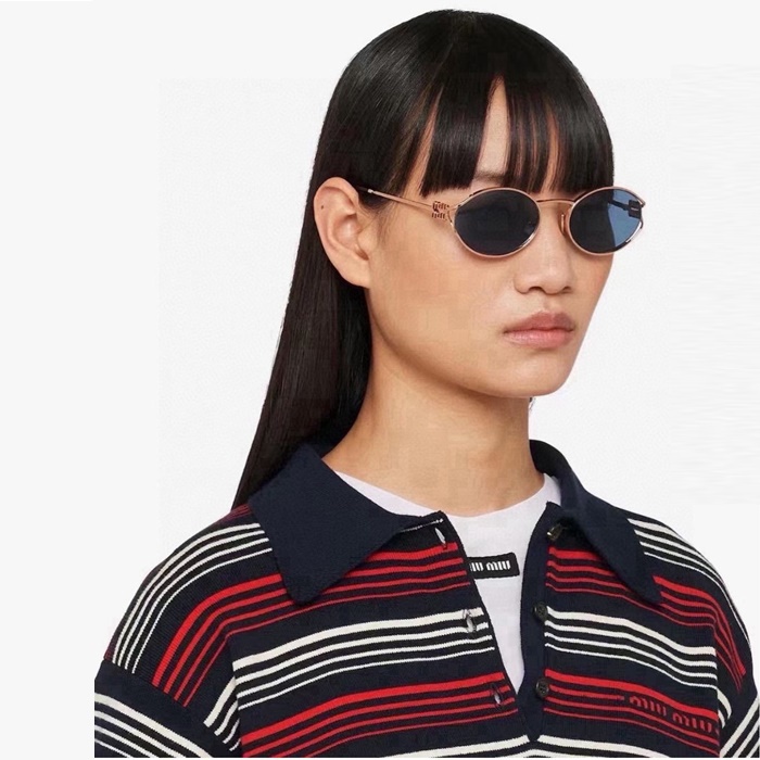 ミュウミュウレディースプレミアムメタルフレームサングラスc3743