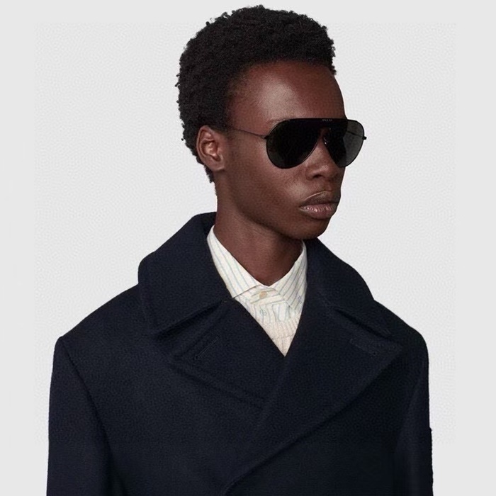 グッチメンズプレミアムメタルフレームサングラスc3745