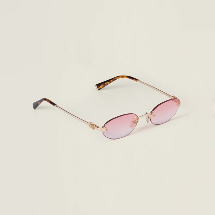 ミュウミュウレディースプレミアムメタルフレームサングラスc3746