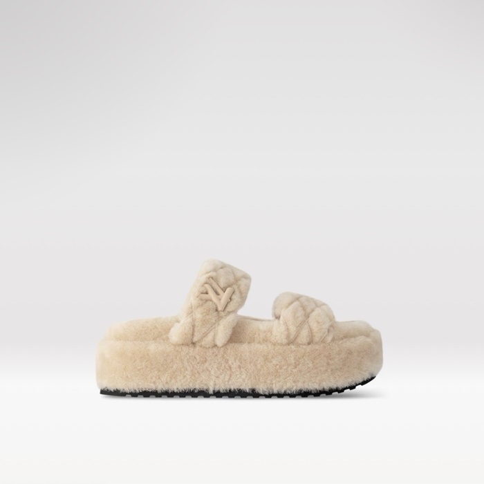 ルイヴィトンレディースサンセットプラットフォームコンフォートスリッパs3326