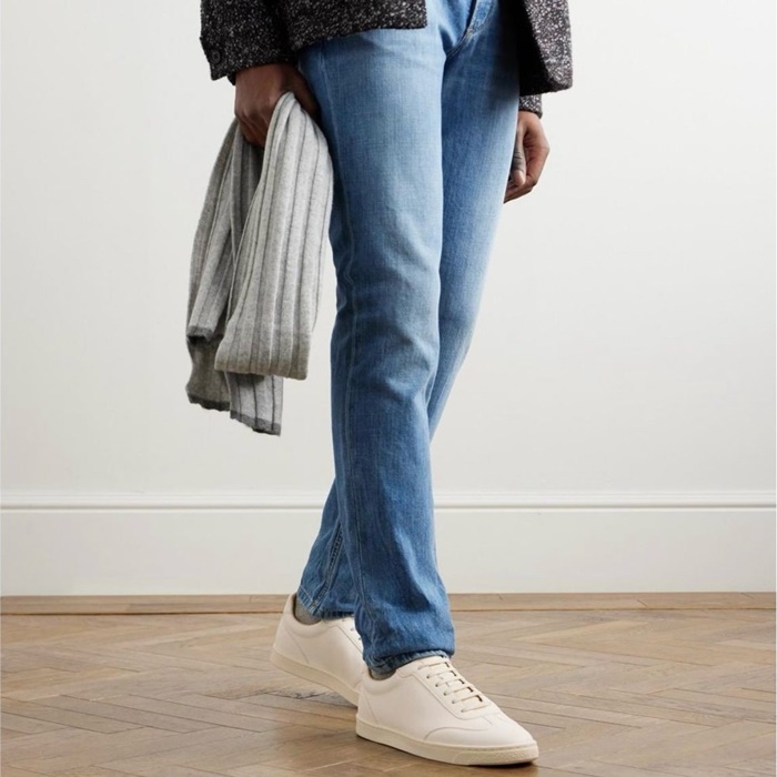 ブルネロクチネリメンズレザースニーカーs3360