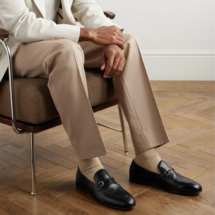 ブルネロクチネリメンズストラップローファーs3376