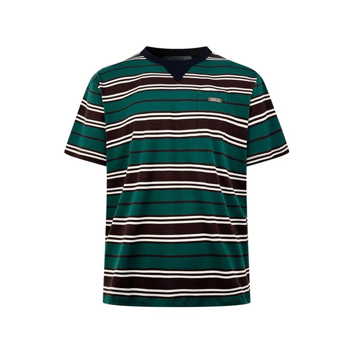 プラダメンズラウンド半袖Tシャツc5155