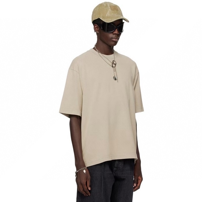 アクネストゥディオズユニセックスラウンド半袖Tシャツc5165