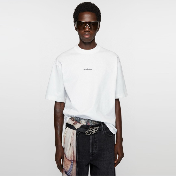 アクネストゥディオズユニセックスラウンド半袖Tシャツc5167