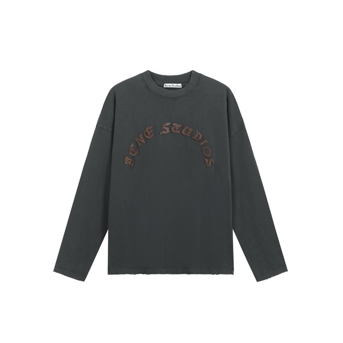 アクネストゥディオズメンズクルーネック長袖Tシャツc5186