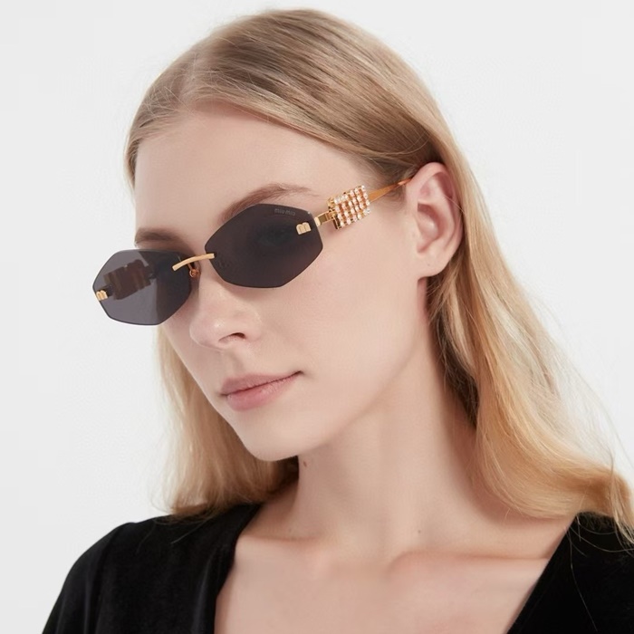 ミュウミュウレディースプレミアムメタルフレームサングラスc3795