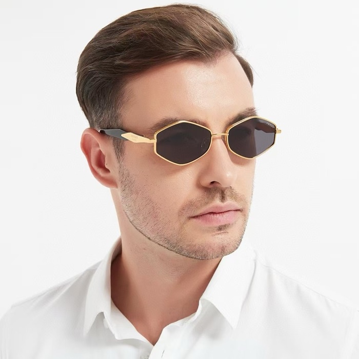 プラダメンズプレミアムメタルフレームサングラスc3816