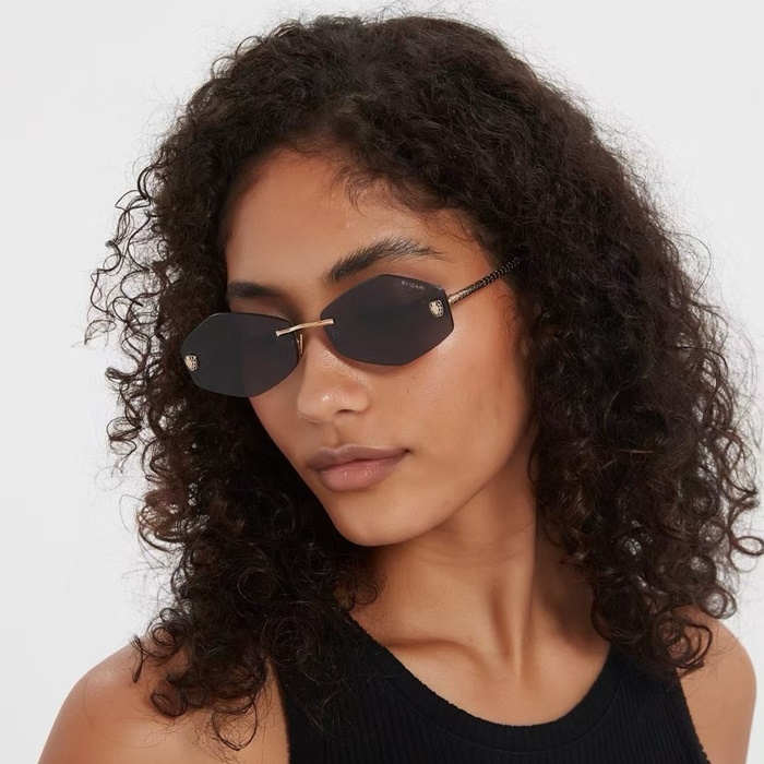 ブルガリレディースプレミアムメタルフレームサングラスc3825