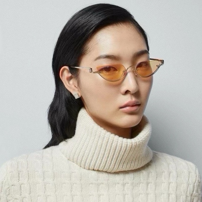 グッチレディースプレミアムメタルフレームサングラスc3850