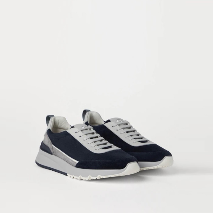 ブルネロクチネリメンズレザースニーカーs4038