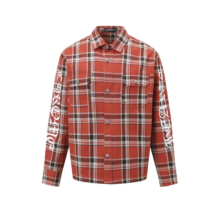 クロムハーツメンズチェックシャツc5237