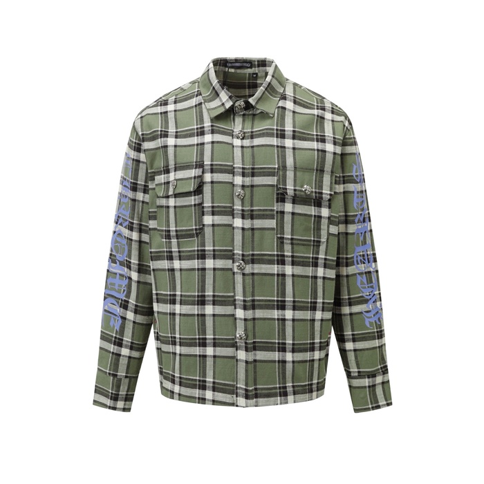 クロムハーツメンズチェックシャツc5238
