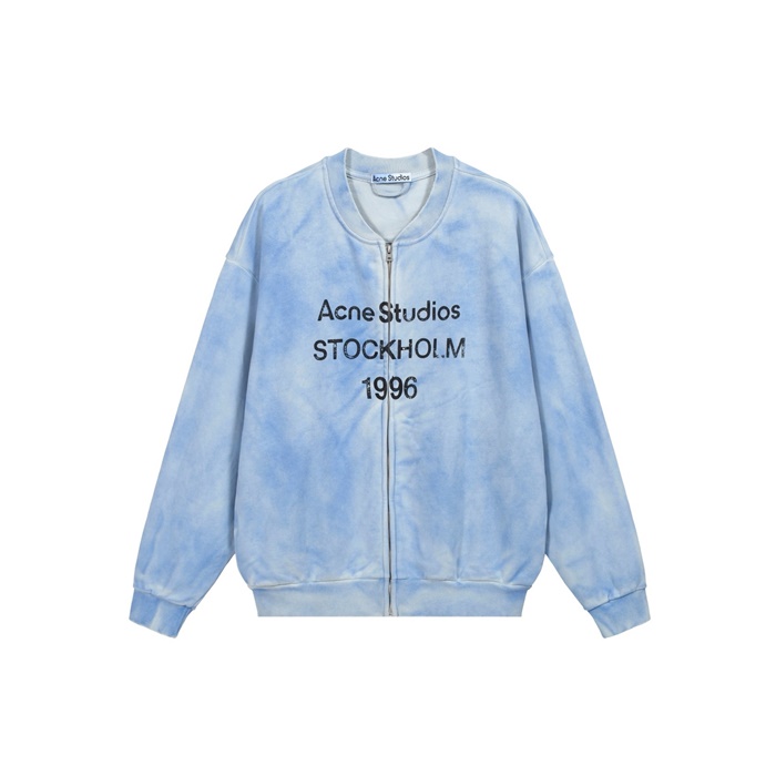 アクネストゥディオズユニセックスジップアップスウェットシャツ-c5255