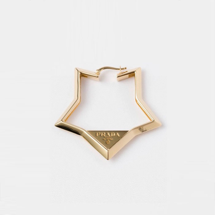 プラダレディースゴールドピアスc4064