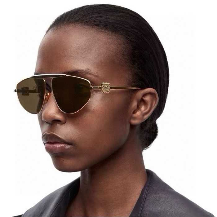 ロエベレディースプレミアムメタルフレームサングラスc4137