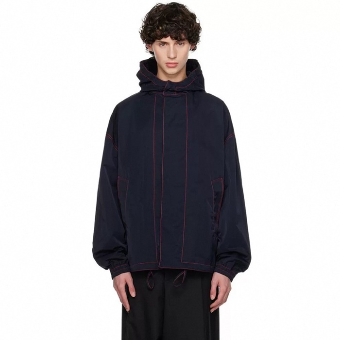 ボッテガヴェネタメンズジップアップブラックジャケットc5296