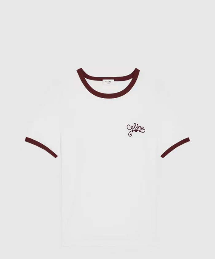 セリーヌレディースラウンド半袖Tシャツc5325