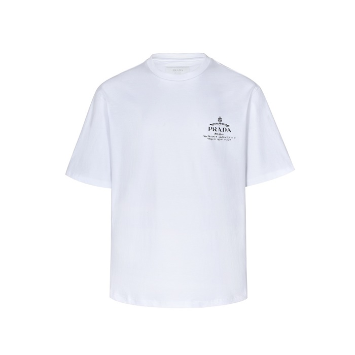 プラダメンズラウンド半袖Tシャツc5329