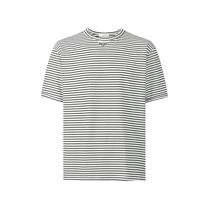 プラダメンズラウンド半袖Tシャツc5334