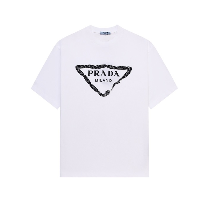 プラダメンズラウンド半袖Tシャツc5364