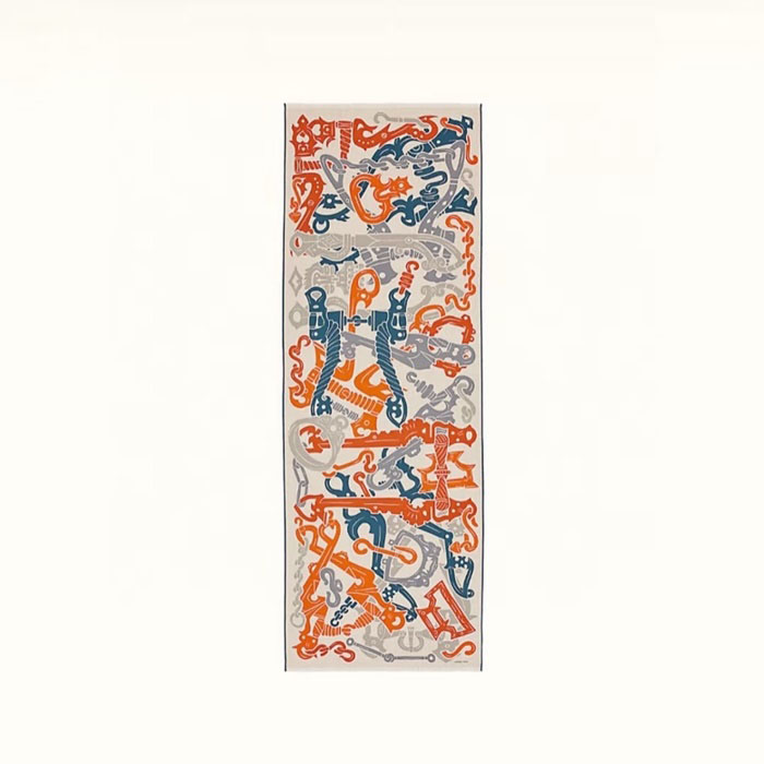 エルメスメンズシルクマフラーc4203