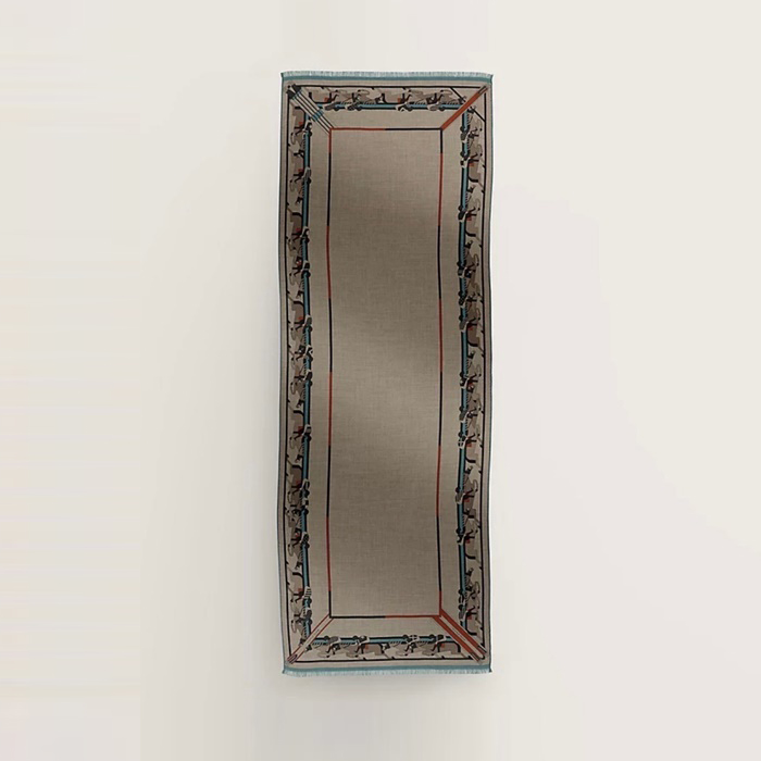 エルメスメンズシルクマフラーc4206