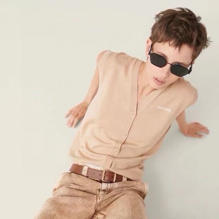 ミュウミュウレディースプレミアムメタルフレームサングラスc4259