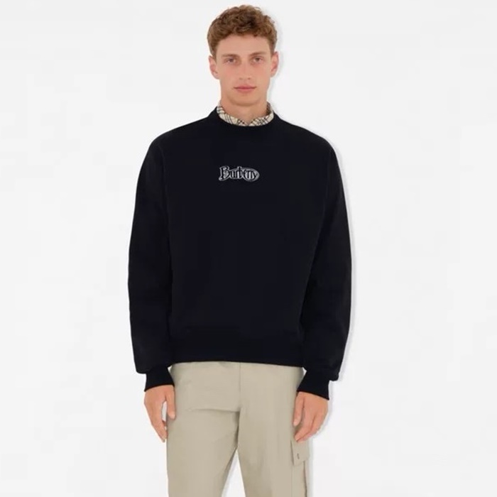 バーバリーメンズラウンド長袖Tシャツc5413