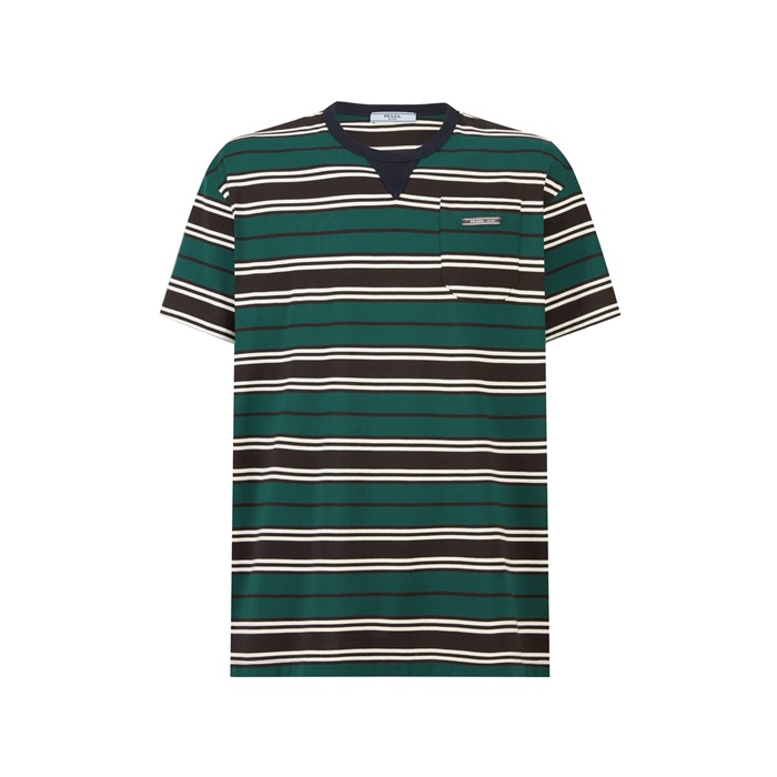 プラダメンズラウンド半袖Tシャツc5452