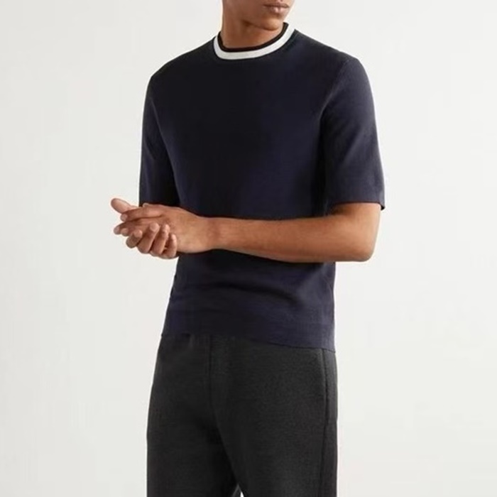 ロロピアーナメンズラウンド半袖Tシャツc5496