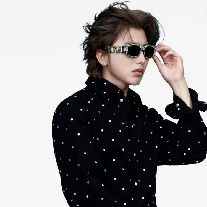 ヴェルサーチェメンズプレミアムメタルフレームサングラスc4354