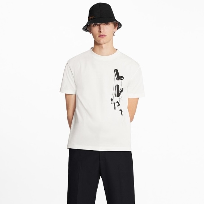 ルイヴィトンメンズラウンド半袖Tシャツc5510