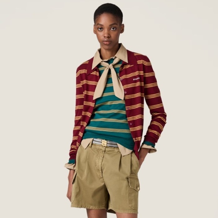 ミュウミュウレディースポロカーディガンc5517