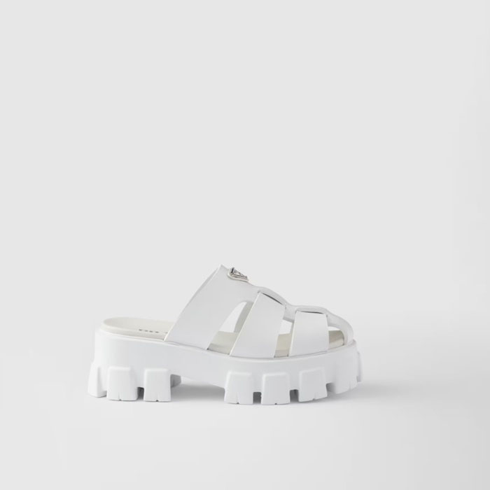 プラダレディースモノリスミュールs5528