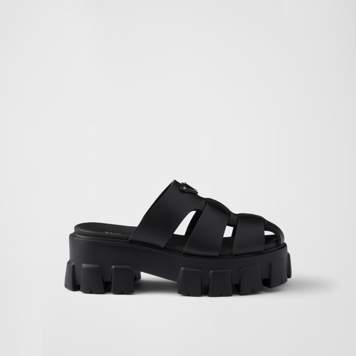 プラダレディースモノリスミュールs5529