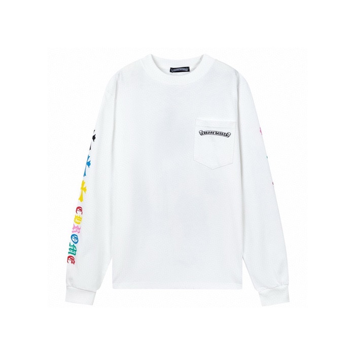 クロムハーツメンズラウンド長袖Tシャツc5546