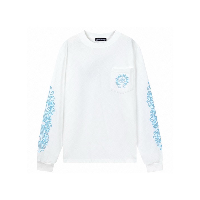 クロムハーツメンズラウンド長袖Tシャツc5548