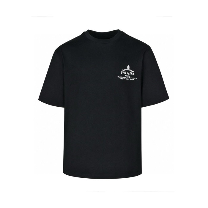 プラダメンズラウンド半袖Tシャツc5587