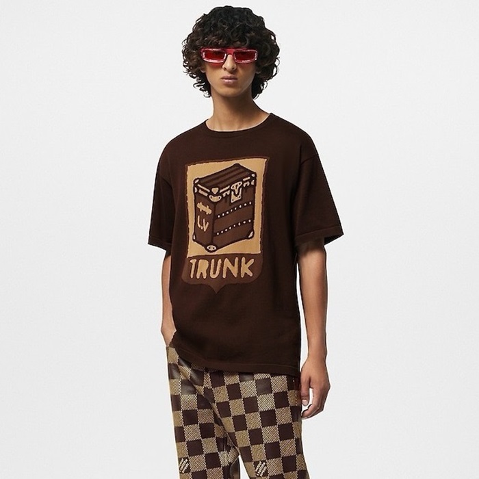 ルイヴィトンメンズラウンド半袖Tシャツc5649