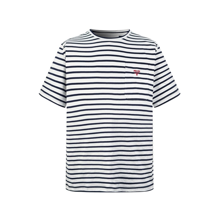 プラダメンズラウンド半袖Tシャツc5676