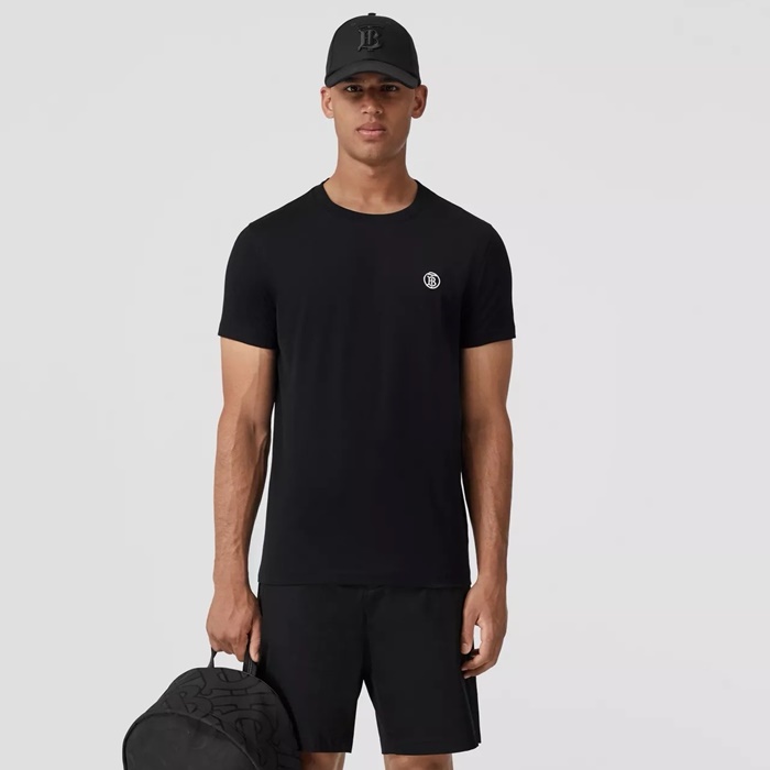 バーバリーメンズラウンド半袖Tシャツc5728