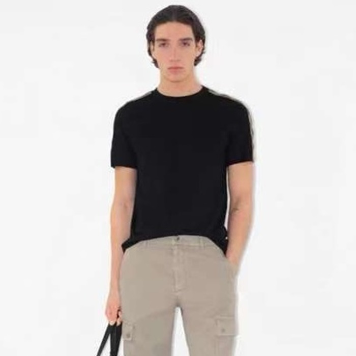 バーバリーメンズラウンド半袖Tシャツc5748