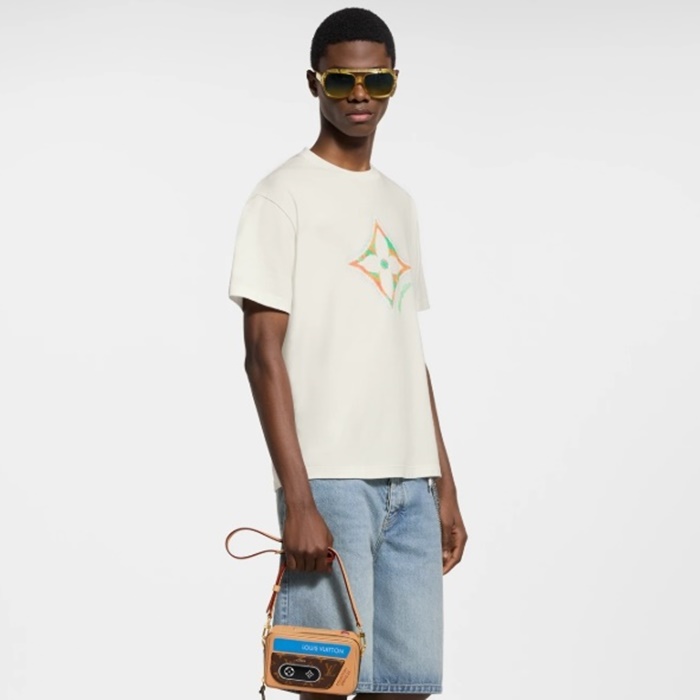 ルイヴィトンメンズラウンド半袖Tシャツc5760