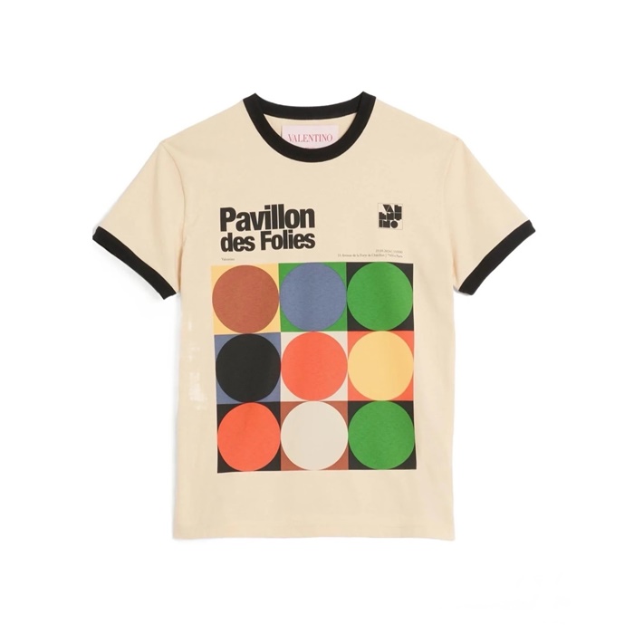 ヴァレンティノレディースクルーネック半袖Tシャツl5850