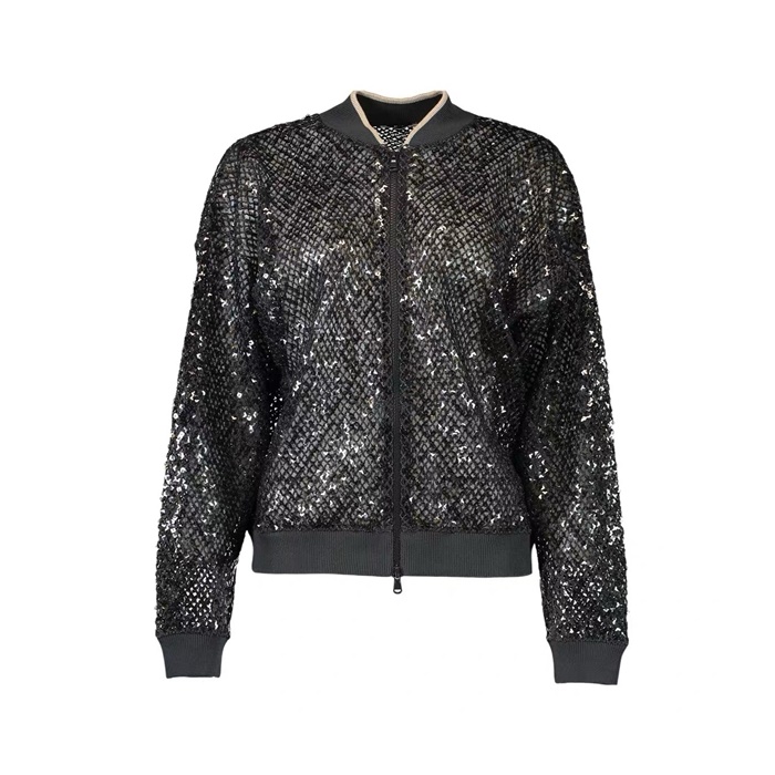 ブルネロクチネリレディースジップアップジャケット-c5855