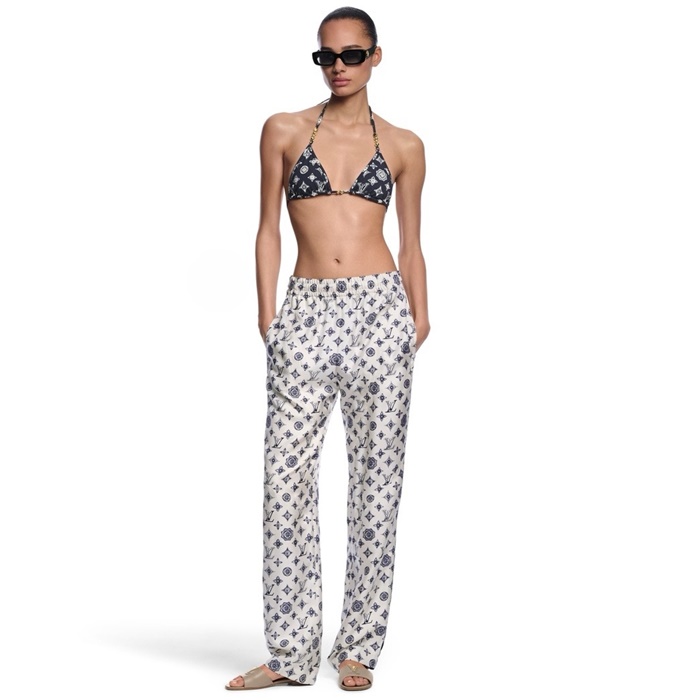 ルイヴィトンレディースシルクパンツc5868