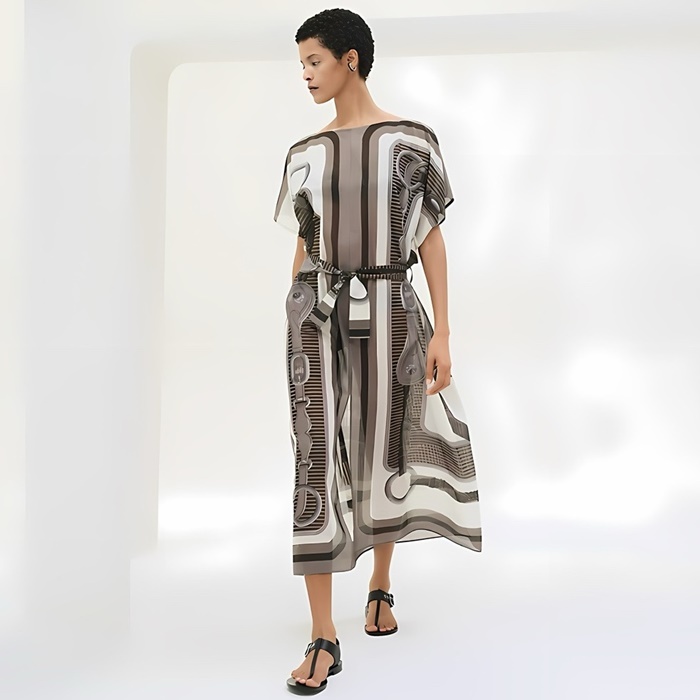 エルメスレディースシルクワンピース-c5869