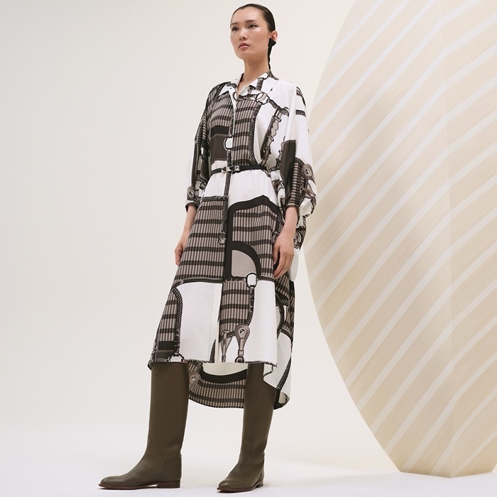 エルメスレディースシルクワンピース-c5870